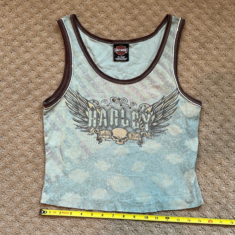 Harley Davidson crop tank top Size L